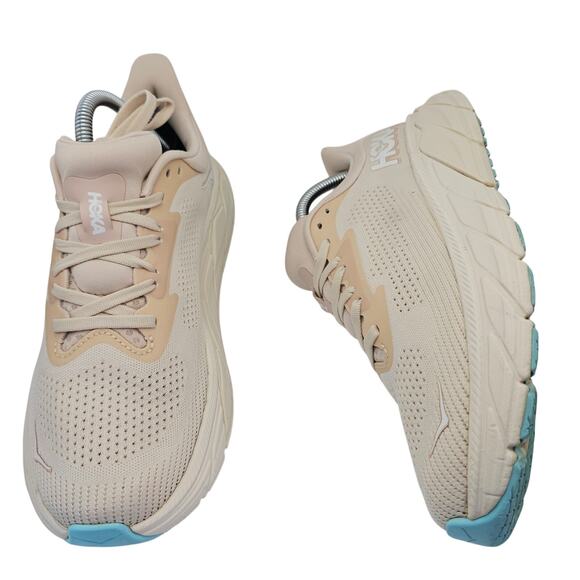 Hoka One One Arahi 7 Vanilla Cream Womens 9.5B Running Shoes Sneakers - Picture 2 of 12